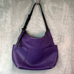 Cole Haan Purple Leather Shoulder Bag